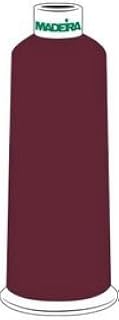 Madeira Rayon Embroidery Thread 5500yd Cone RED PURPLE Color: 1385