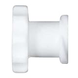 Value Plastics Luer Fitting, White Nylon, Female Luer Thread Cap: 25/Pk