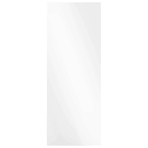 Image of vidaXL Wall Mirror Rectangular 40 x 100 cm Tempered Glass, Modern Bathroom Mirror, Elegant Wall Decor, Frameless Design Tempered Glass, Minimalist Reflective Piece