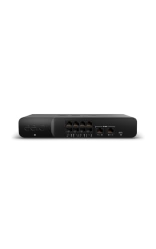 Amazon eero PoE Gateway - 10-port eero router and PoE switch (Two 10 GbE ports eight 2.5 GbE PoE ports)