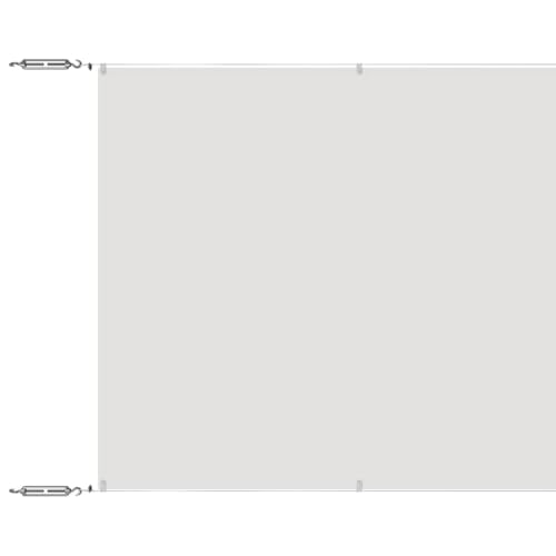 vidaXL Senkrechtmarkise Sichtschutz Windschutz Sonnenschutz Markise Vertikalmarkise Seitenmarkise Balkon Garten Terrasse Weiß 180x800cm Oxford-Gewebe