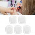 50pcs Nail Display Tips,Transparent Glass Nail Polish Color Display Card Nail Color Card Nail Gel Polish Display Tips Toe Shape