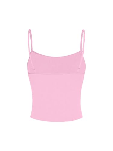 SweatyRocks Girl's Floral Print Cami Top Spaghetti Strap Crop Tops Slim Fit Summer Camisole2