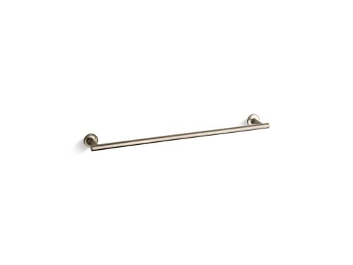 Kohler 14436-BV Purist® 24" Towel bar, Vibrant Brushed Bronze