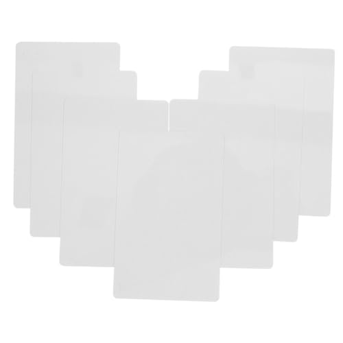 DECHOUS 50個 厚手 アルミ製昇華対応メタル名刺 耐変形ビジネスカード 名入れ刻印可能 多用途デスクタグ兼用