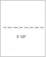 Perforated Paper: 5 1/2" from bottom Laser sheets (500 Sheets; 8.5 x 11 Inches; 20 lb)