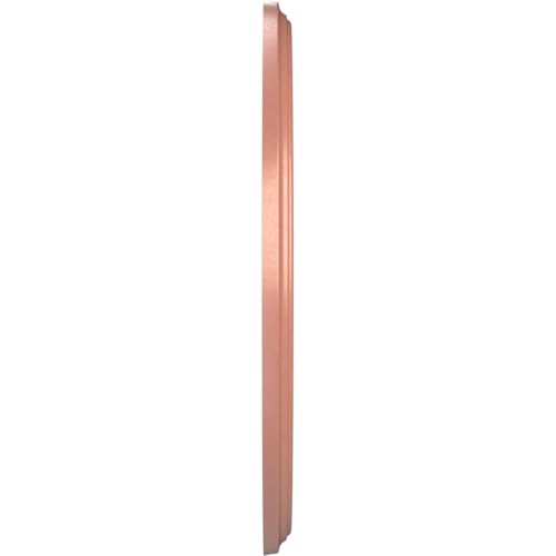 Image of Ekena Millwork CMP16BEFCP Berkshire Thermoformed PVC Ceiling Medallion (Fits Canopies up to 7 inch), 16 inchOD x 3 1 /2 inchID x 1 inchP, Universal Pearl Metallic Champagne Pink