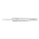 Excelta 5-SA-SE Tweezer, Straight Tapered Ultra Fine, 4.25