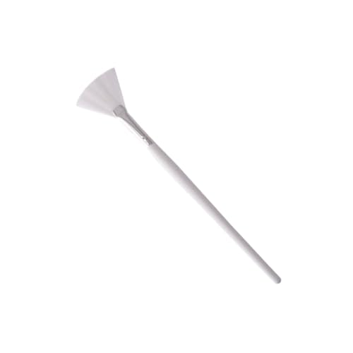 Gatuida Wooden Long Handle Mask Brush for Diy Face Masks Smooth Application Fan Shape for Eyes Nose Skin Care Tool