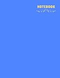  NOTEBOOK: Quad Ruled Composition Notebook, Large Format, 8.5 X 11 In, 100 Pages Minimalist Notebook Blue Cover