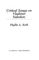 Hardcover Critical Essays on Vladimir Nabokov Book