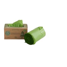 ecoway BinLiner Combo Offer: 1+1 Biodegradable PLA Bags 13 Gallon Pack of 60 | Trash Liner | Garbage Bag |Waste Bag | Green Bin Liner | Compostable Bag | Sustainable Waste Bag