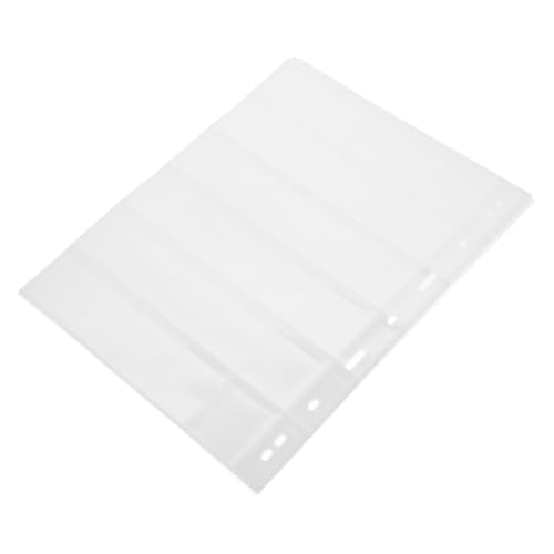 FUNNETOYU 10hojas Páginas De Álbum Para De y Transparentes Sin Cubierta Material y Práctico Para Protección De Colecciones De y