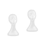PRETYZOOM 2Pcs Grands Cosmétiques Maison Salon De Perruque pour La Tête Têtes Masques Modèle Perruques Affichage Modèle De Mannequin en Polystyrène B Stand Style Chapeaux Voyage Visage