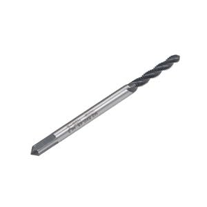 #US M2.5 x 0.45 Spiral Flute Tap HSS Nitriding Coated Drilling Metric Tap 2Pcs