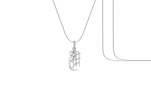 Pendentif en argent sterling et sa chaîne serpent de 55,9 cm pour homme et femme
