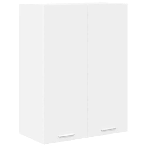 Tomostar Meuble Haut de Cuisine, Armoire Suspendue Armoire Murale Cuisine Blanc 60x31x80 cm Bois d'ingénierie
