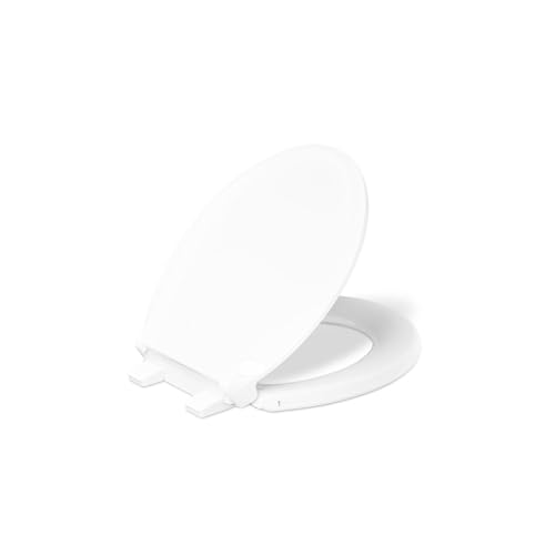 Kohler 33728-0 Cachet Heated ReadyLatch Quiet-Close round-front toilet seat White