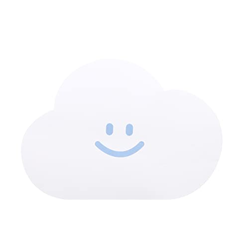 マウスパッド 可愛い 韓国 滑り止め 音吸収 雑貨 小物 マット シンプル おしゃれ かわいい レディース 衝撃吸収 音防止 雲 くも クラウドデザインマウスパッド(ホワイト)