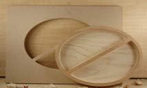 Bowl and Tray Diagonal Split Oval Template