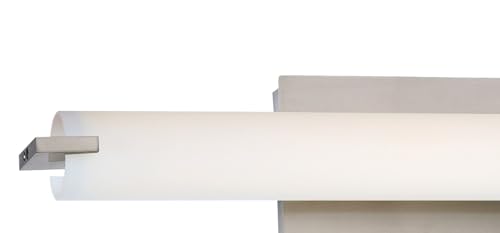 GEORGE KOVACS P5044-084-L Tube LED Vanity Bath Light, 1-Light, 20 Total Watts, 4.75-in H x 20.5-in W, Brushed Nickel