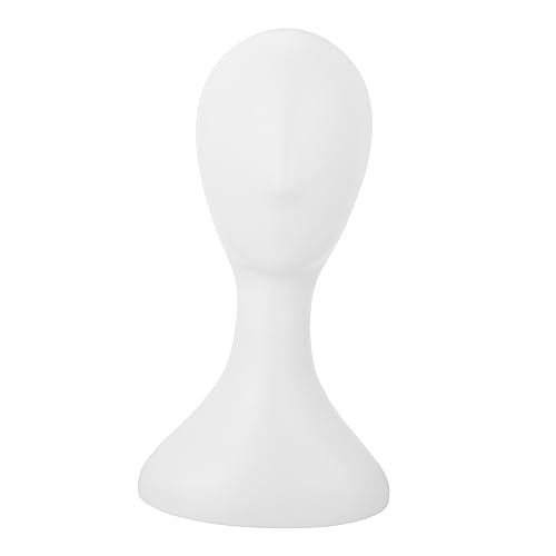 Ipetboom Mannequin Head Display Model for Hats Scarves Wigs Lightweight Durable Stand for Hair Styling Adornment and Makeup Practice Female Head Form