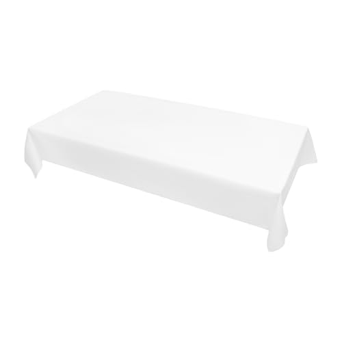 Nappe rectangulaire blanche lot de 10 pour couvrir grande table - 6