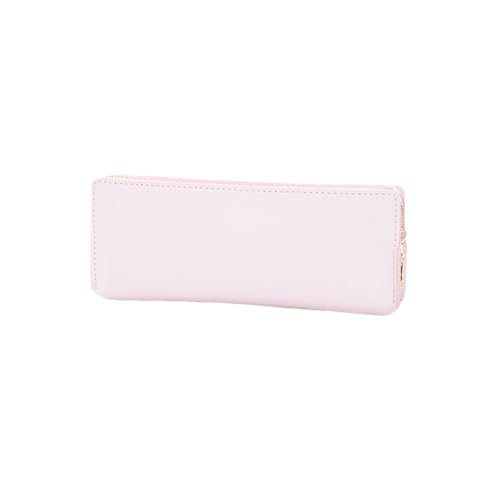 Image of Pencil Case Lightweight and Durable Ideal Pencil Pouch (Pink,Faux leather)