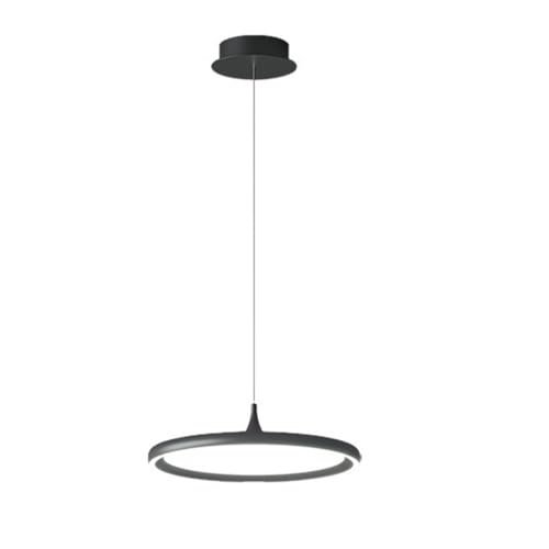 Suspension LED Moderne Noire 56W : Plafonnier Réglable Chic - 2