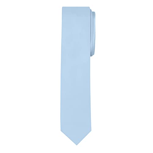 Image of Jacob Alexander Men's Skinny Width 2 inch Solid Color Tie