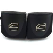 Window Switch Button Covers for M.er.ce.de.s B.e.nz C CLK Class, Front Left and Right Window Switch Repair Button Caps（2 Pieces,Fits M.erc.ed.ES B.en.z W203 C230 C240 C280 C320 C350 C32 C55,W208）