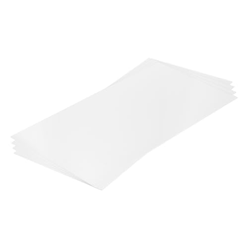 MECCANIXITY ABS Plastic Sheet 24 Inch x 12 Inch x 0.02 Inch ABS Styrene Sheets for Building Model DIY Crafts Panel White 4 Pcs
