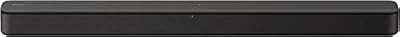 Sony S100F 2.0ch Soundbar with Bass Reflex Speaker, Integrated Tweeter and Bluetooth, (HTS100F), easy setup, compact, home office use with clear sound black