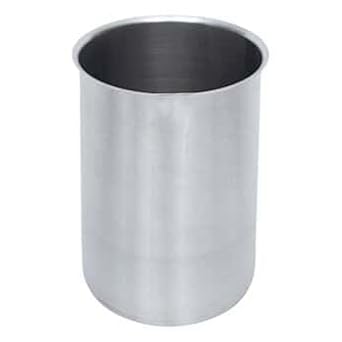 Cole-Parmer Stainless-steel Griffin-style beaker with easy-pour rim, 4000 mL