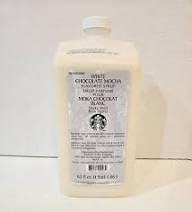 White Chocolate Mocha Sauce - Premium Flavoring For Use Hot or Cold; Compatible With Starbucks Coffees, Lattes, Mocha, Frappuccinos, Desserts & Baking; Same Used in Cafes by Baristas - 63 oz Bottle Only