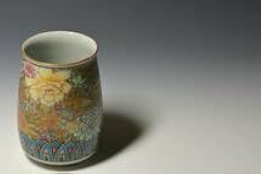 Amazon | ○と思われる ○ マッジョーレ美術 若村紫紅 湯呑 共箱