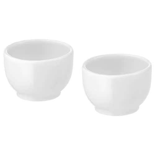 I-K-E-A Bowl/Egg Cup, Rounded Sides White