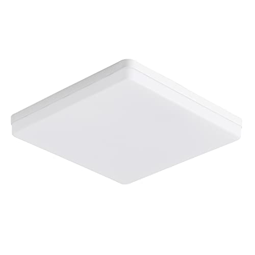 Plafonnier LED encastré carré 48W profil bas sans scintillement avec lumière blanche 6500K cuisine