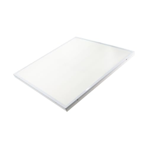 Jandei- Plafón LED de superficie cuadrado 60x60 cm 50W 6000K, blanco slim
