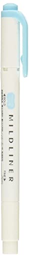 ゼブラ 蛍光ペン マイルドライナー マイルドブルー WKT7-MBL