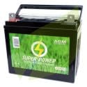 Batería para tractor cortacésped 12 V 28 Ah, a la izquierda