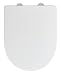 Produktbild WENKO WC-Sitz Exclusive Nr. 3, Toilettensitz mit Absenkautomatik, passend für Villeroy & Boch O.novo und handelsübliche Keramiken, WC-Deckel aus antibakteriellem Duroplast, 36,5 x 45 cm, Weiß