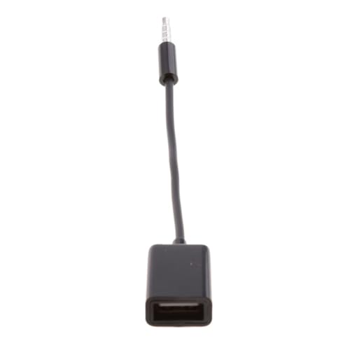 Image of 3.5mm 1 /8 inch Male AUX Audio Plug Jack to USB 2.0 Female Converter Cable Cord