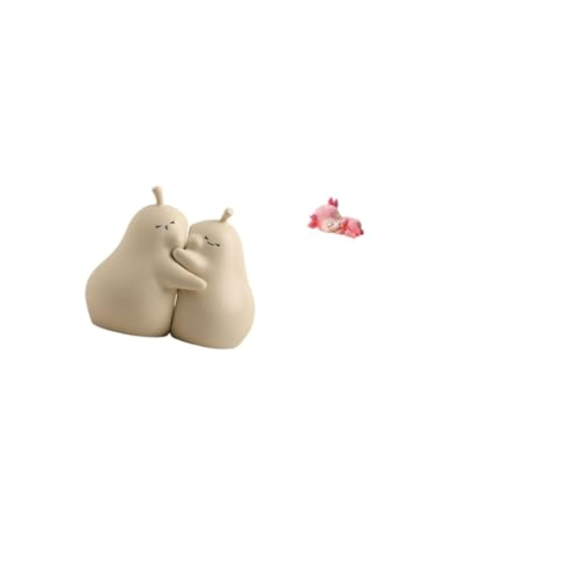 Hugging Pear Ceramic Bookend, Fine Workmanship