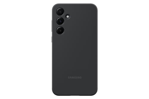 Image of Samsung Silicone Cover Case for Galaxy A55 5G, Black