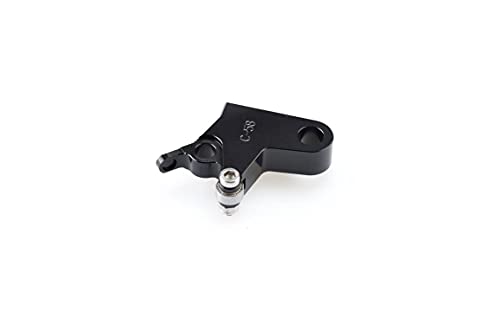 Adaptateur de levier Puig usiné noir pour système de levier moto à haute résistance