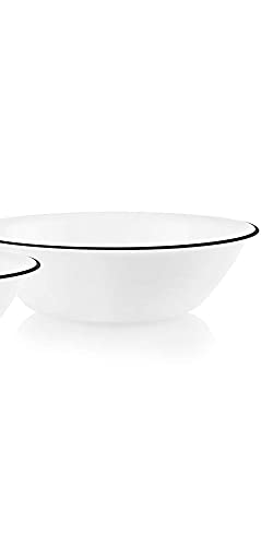 Corelle Style Chip Resistant 2Qt (1.9L) Rimmed Bowl Black 2-Pack #TOP2