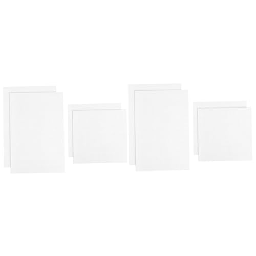 Operitacx 2sets 30x30cm DIY Cross-Stitch Fabric Embroidery Cloth Cotton Needlework Fabric Plain Cross-Stitch Cloth for Boys and Girls Adults 4pcs*2