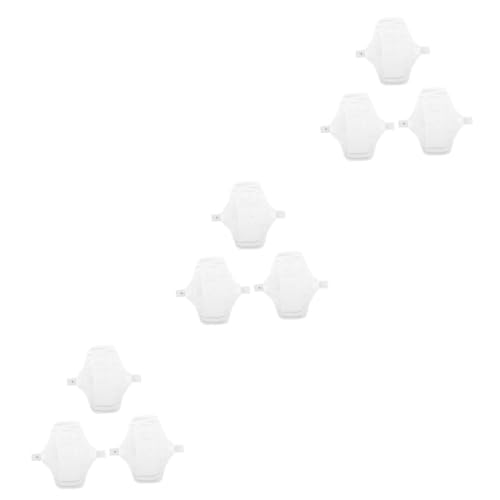 9ピース 生理用ナプキン 女性用ショーツライナー 通気性パッド付き布製ウエストバンド 女性用コットン