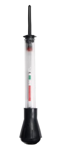 Image of ISC Battery Hydrometer Tester 6V 12V 24V Acid Density Meter Specific Gravity Tester for Lead Acid Batteries Cars Bikes Inverters Portable Battery Testing Tool Black